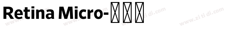 Retina Micro字体转换